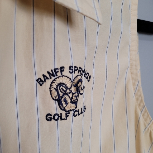 Yellow stripe cotton golf shirt - Picture 9 of 9